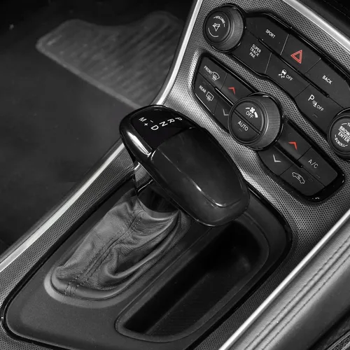 Vista 6 de CheroCar Funda para perilla de palanca de cambios Dodge Accesorios internos para Dodge Challenger Charger 2015-2022, para Dodge Durango 2018-2022