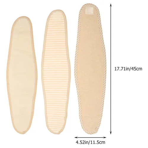 Vista 2 de Healifty - Paquete de 3 bandas de algodón para el ombligo para recién nacidos, cubierta de cordón umbilical transpirable, protector ajustable