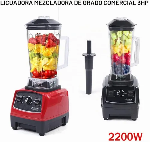 Vista 7 de Licuadora profesional, 2200W, 45000RPM, 2L/2000cc, negro, licuadora de batidos, grado comercial