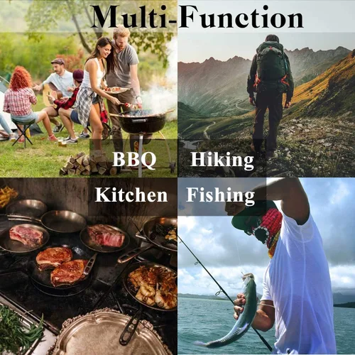 Vista 9 de Smith Chu Regalo para hombres Cuchillo vikingo forjado a mano Acero de alto carbono Japón Cuchillos de chef para barbacoa Carne Verduras Corte
