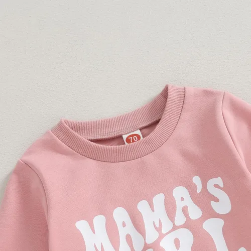 Vista 36 de Conjunto de sudadera con estampado para bebé y niña, sudadera larga para otoño e invierno
