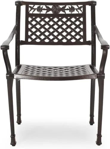Vista 4 de Christopher Knight Home 300057 Puerta Outdoor - Juego de 4 piezas de mimbre marrón claro, gris cerámica