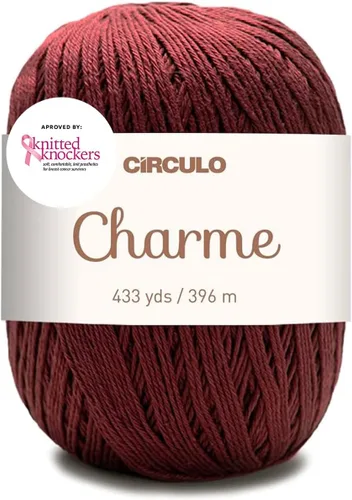 Vista 46 de CIRCULO Charme - Paquete de hilo para tejer y ganchillo, 3 bolas de 100% algodón virgen brasileño mercerizado, peso deportivo suave, color 2012