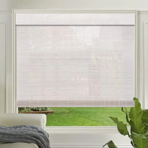 Vista 13 de LETAU Persianas enrollables de madera sin cordón para ventana, sin taladro, sin herramientas, persianas de bambú con filtro de luz para interiores