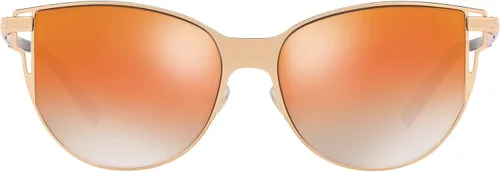 Vista 3 de Versace Gafas de sol para mujer marco dorado rosa lentes degradados de espejo gris 2205in