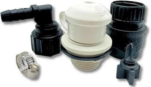 Vista 10 de Kit de Enjuague de Conexión Rápida para Motores Fuera de Borda Mercury, Suzuki, Yamaha y Honda – Adaptador de Enjuague Marino con Sello de Junta