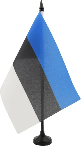 Vista 20 de AZ FLAG Aland Table Flag 4x6 in 100D Polyester Plastic Base Indoor use Finnish 15x10 cm desk flag stitched finish with reinforced edges with