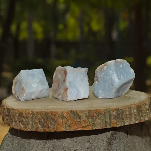 Vista 8 de Juego de 5 regalos de cristal de horóscopo de acuario, signo del zodiaco, angelita y piedras ásperas naturales con chip de protección de shungita