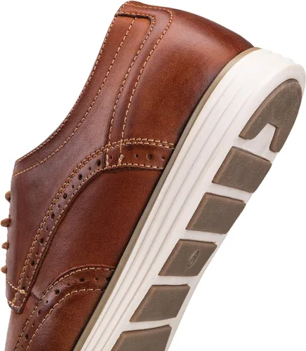 Vista 5 de Vostey Zapatos de vestir de cuero para hombre, zapatos de vestir casuales para hombres, zapatos de cuero Oxford para hombres