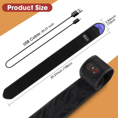 Vista 8 de Almohadilla térmica inalámbrica para codo para aliviar el dolor de codo y piernas, codo calentado alrededor de la muñeca para brazo, muñeca