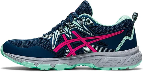 Vista 4 de ASICS Zapatillas largas para correr Gel-Venture 8 para todo el invierno, Azul Patchwork