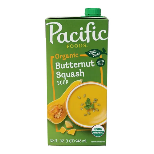 Vista 12 de Pacific Foods Sopa Orgánica de Calabaza Butternut, Cartón de 32 oz (Paquete de 12)