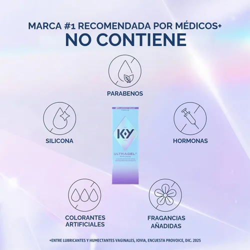 Vista 2 de Lubricante personal Ultragel K-Y - 1.5 oz, paquete de 3