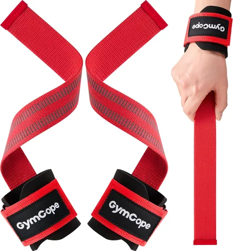 Vista 10 de GymCope Lifting Wrist Straps for Weightlifting, Heavy Duty Wrist Straps for Deadlifts, Powerlifting, Bodybuilding and Strength Training, Secure Grip