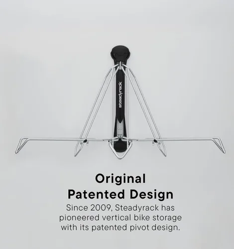 Vista 4 de Steadyrack Soporte para Bicicleta de Neumáticos Gruesos – Montaje Vertical en Pared para Bicicletas de Neumáticos Gruesos con Neumáticos
