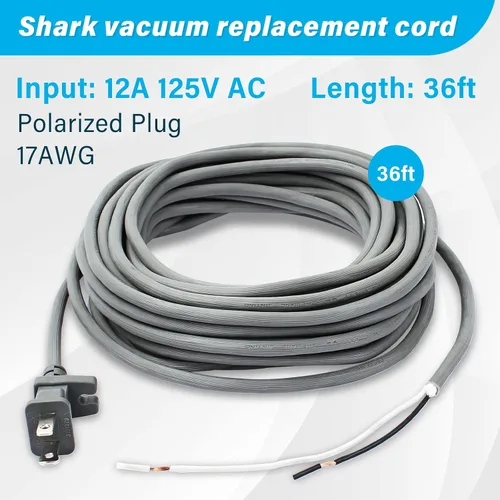 Vista 3 de Cable de repuesto para aspiradora Shark Navigator Lift-Away Pro y Shark Rotator Lift-Away, compatible con NV501 NV502 NV341 NV402 NV355 NV356 NV356K