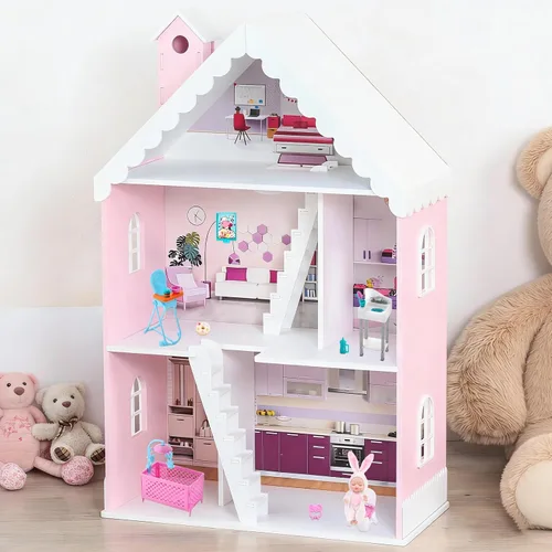 Vista 6 de ONEST 16 muñecas de 4 pulgadas con accesorios, linda muñeca con ropa, mini muñecas con accesorios