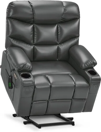 Vista 10 de MCombo Elevador eléctrico reclinable para ancianos, cuero R7289