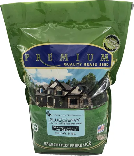 Vista 5 de Twin City Seed Co. Blue Envy, Kentucky Bluegrass Blend, bolsa de 1 libra