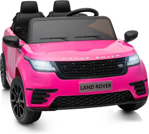 Vista 9 de Vehículo de policía con licencia Land Rover de 2 plazas, juguete de paseo de 24 V para niños Negro