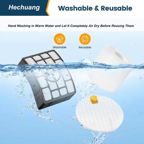 Vista 6 de Hechuang NV752, AZ1002 Filtros para Shark Rotator APEX DuoClean Powered Lift-Away Aspiradora AZ1002, NV650, NV651, NV652, NV750, NV751, NV752