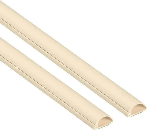 Vista 17 de D-Line Paquete de accesorios para cubierta de cable, solo para uso con longitudes de 0.78 pulgadas de ancho x 0.39 pulgadas de alto Blanco