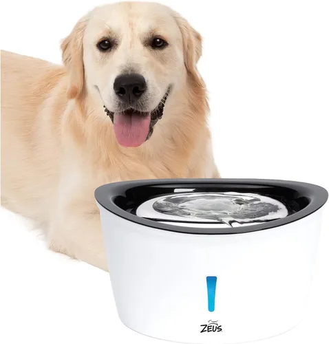 Vista 8 de Zeus Fuente cascada para perros con tapa de acero inoxidable