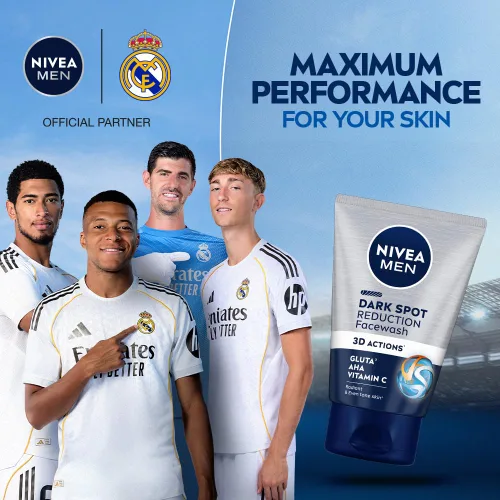 Vista 3 de Nivea Lavado facial para hombre con reducción de manchas oscuras (10 veces blanqueador), 3.4 fl oz