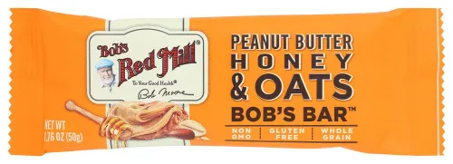Vista 12 de Bob's Red Mill Paquete de 12 Barras de Mantequilla de Maní, Plátano y Avena, 12 barras (Paquete de 1) - Sin OGM, Sin Gluten, Kosher