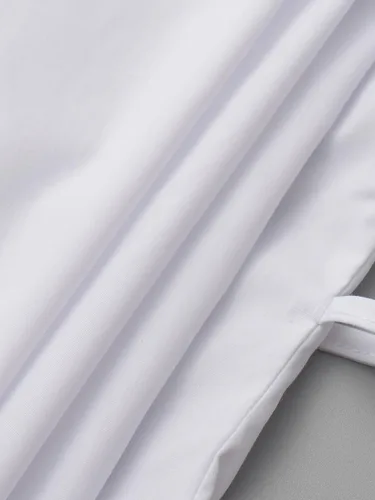 Vista 7 de SUNNOW Blusa plisada de manga corta con botones en el pecho para mujer, blusa casual