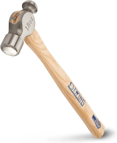 Vista 5 de ESTWING Sure Strike Martillo de Bola - Martillo de 12 oz Herramienta para Trabajar Metales con Cabeza de Acero Forjado y Mango de Madera de Hickory