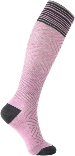 Vista 14 de ja vie Calcetines de compresión graduados de 76% lana merino para mujeres y hombres (15-20 mmHg), 2 Pares: 1 Negro Puro+1 Denim, S