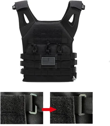 Vista 2 de 4 paneles de parches Molle con bucle de corte láser, soporte de pantalla de parche Molle para mochila, 6 x 3 y 3 x 3 pulgadas, incluye parche