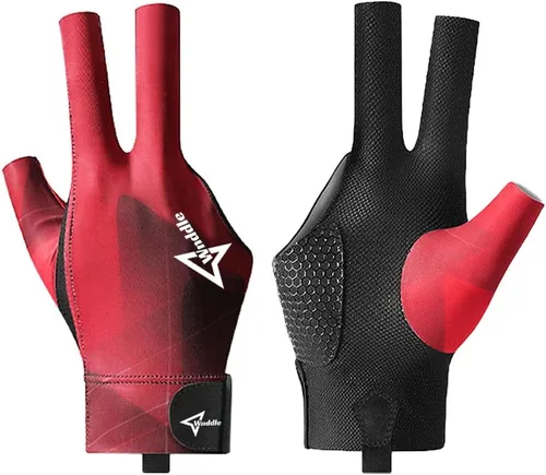 Vista 8 de Guantes de billar para mano izquierda, guantes de billar para mano izquierda, 3 dedos, guante deportivo de billar tallas populares para hombres