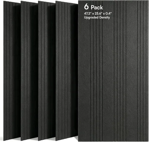 Vista 34 de SODOCT - Paquete de 2 paneles de espuma acústica grandes para cajas de huevos, 48 x 24 x 1.2 pulgadas, espuma a prueba de sonido de alta densidad