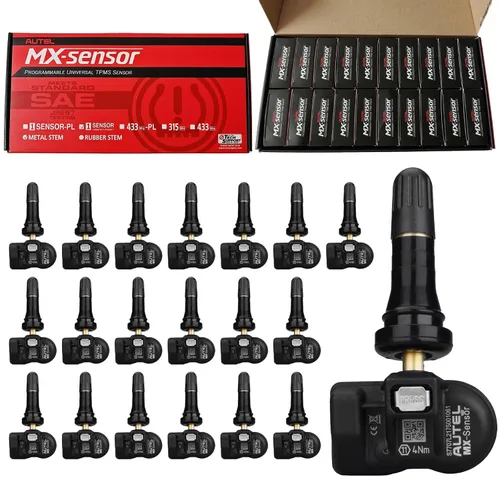Vista 10 de Autel Sensores TPMS, sensor Mx programable para presión de neumáticos, 315 MHz + 433 MHz, nivel OE de presión (20 piezas, válvulas de metal)