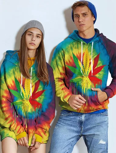 Vista 4 de RAISEVERN Sudaderas con capucha unisex para hombre, con estampado 3D, de forro polar