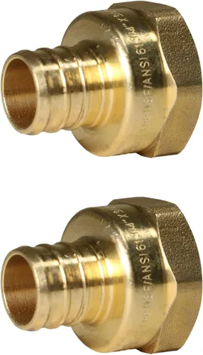 Vista 44 de XFITTING 1 pulgada Pex x 1 pulgada Adaptador Femenino NPT, 23-4-3=2X, 2 Piezas