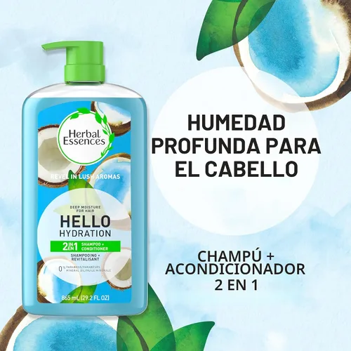 Vista 2 de Herbal Essences Hello Hydration 2 en 1 Champú y acondicionador 29.2 Fl Oz