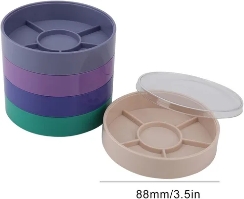 Vista 5 de Piezas de reloj de 5 capas Caja de almacenamiento Herramientas de reloj Contenedor de almacenamiento Tornillo Componente Movimiento Piezas