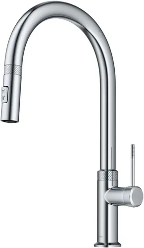 Vista 46 de Kraus KPF-2822BB Oletto Grifo de barra de cocina de una manija, 12 pulgadas, latón cepillado