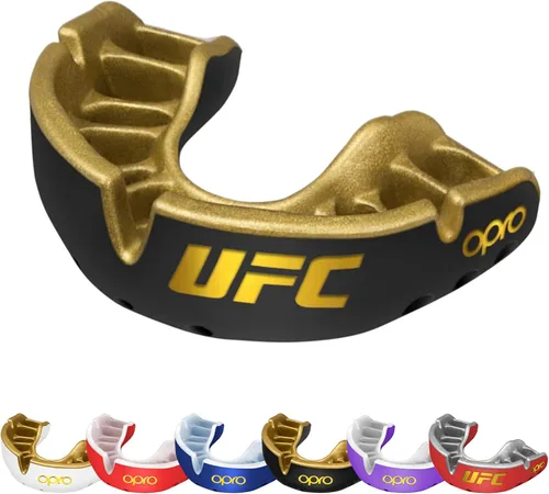 Vista 17 de OPRO Protector bucal Gold Level - Protector bucal moldeable con ajuste cómodo de primera calidad y protección multicapa para boxeo, artes marciales