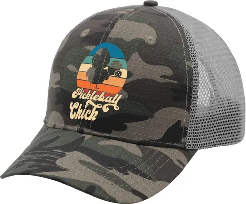 Vista 2 de devor Hats Pickleball Chick Dad Hat for Women Graphic Denim Caps Adjustable