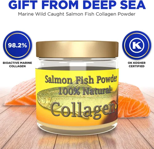 Vista 6 de Colágeno Marino SALCOLL COLLAGEN, colágeno de salmón para dolor en las articulaciones, artritis reumatoide, osteoporosis; ayuda a la regeneración