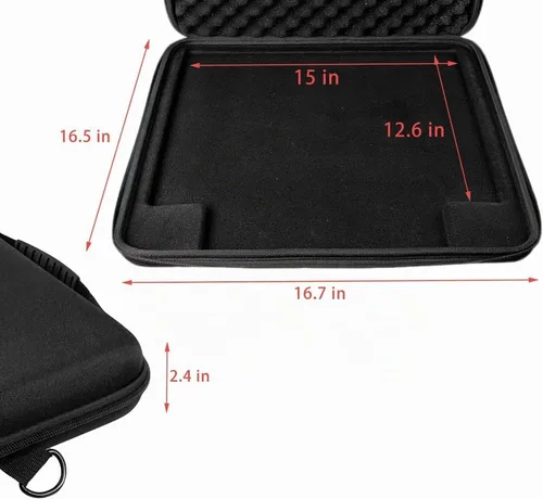 Vista 5 de BUBM Funda de viaje rígida de EVA compatible con el controlador Ableton Push 3, bolsa de almacenamiento protectora a prueba de golpes con correa