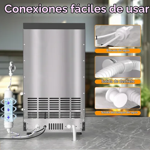 Vista 8 de Máquina de hielo masticable suave de la pelotilla del fabricante 80LB/24H