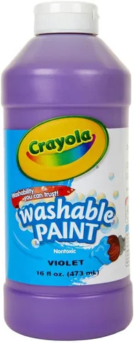 Vista 6 de Crayola Pintura lavable, negro, 16 oz.