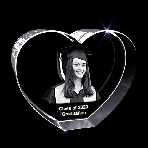 Vista 11 de Rectángulo de fotos de cristal grabado en 3D personalizado Recuerdo grabado con láser personalizado Regalo Decoración Regalo conmemorativo