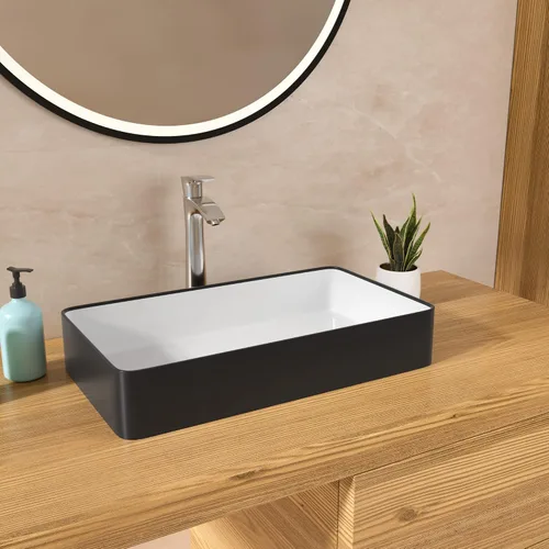 Vista 16 de Lordear Fregadero pequeño montado en la pared, fregadero de baño de esquina flotante para colgar en la pared, lavabo de cerámica blanca brillante