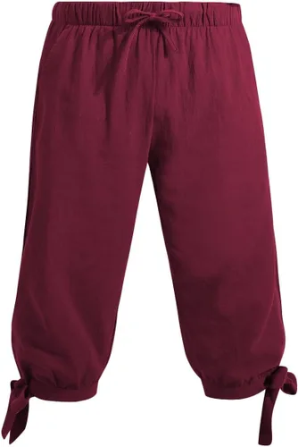 Vista 3 de Colorful House - Disfraz de pantalones de pirata para hombre, pantalones renacentistas medievales, pantalones vikingos medievales, traje de cosplay